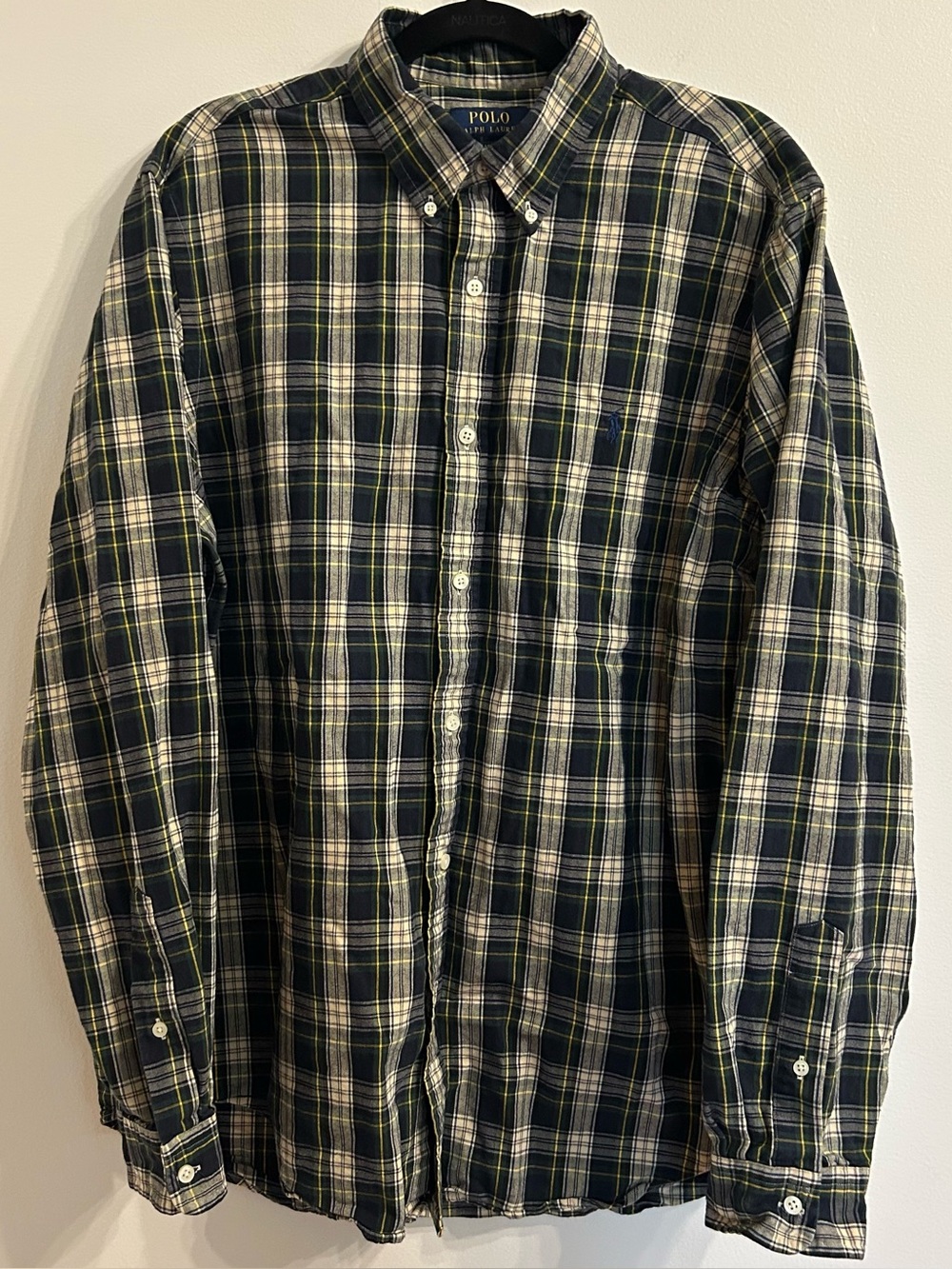 Polo Ralph Lauren Classic Fit Plaid Oxford Shirt Men’s XL Quiet Luxury Casual